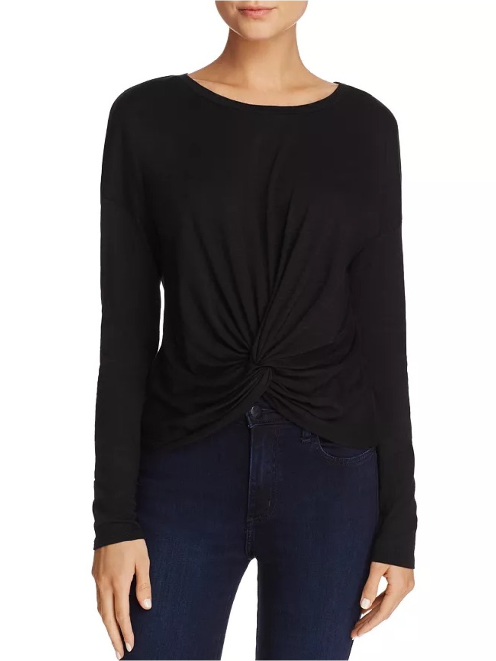 Veronica Beard Bahia Twist Hem Top